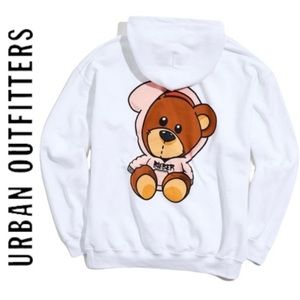Justin Bieber Urban Outfitters Exclusive Teddy Bear Hoodie Sweatshirt XXL
